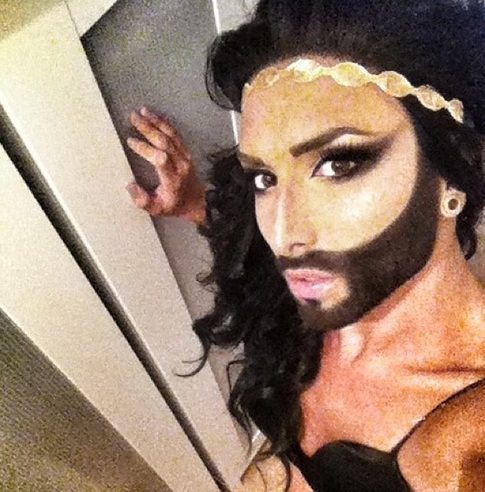 Conchita Wurst strike that pose