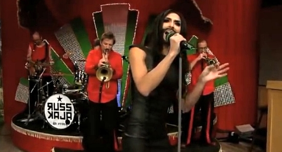 conchita wurst and russkaja