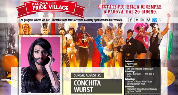 conchita wurst padova pride village