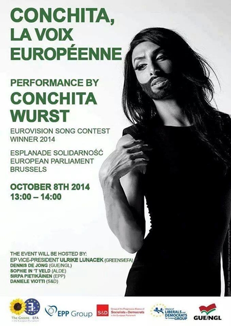 conchita wurst to sing at european parliament