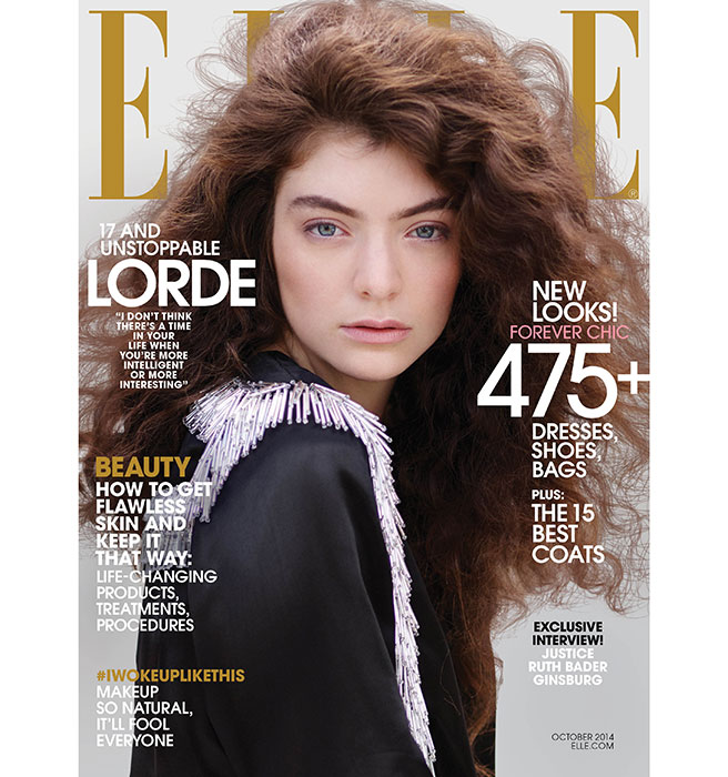 lorde october cover elle magazine