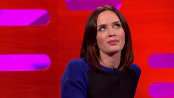 emily blunt imitating a little girl