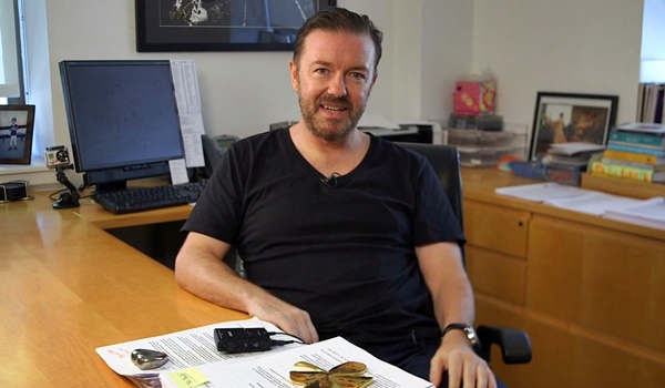 ricky gervais how he learned to write