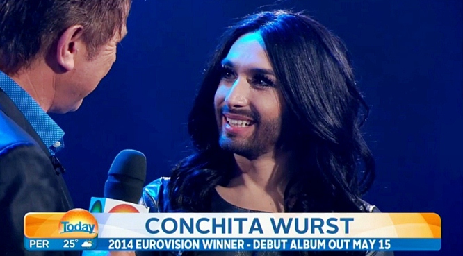 conchita wurst today show australia