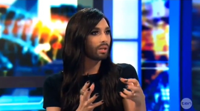 conchita wurst on The Project Australia