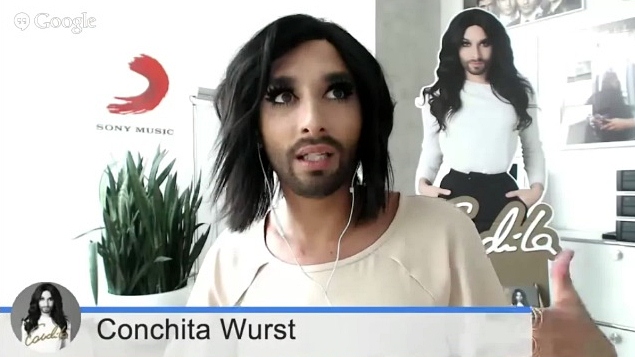 conchita wurst google hangout