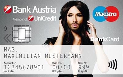 bank austria bank card conchita wurst