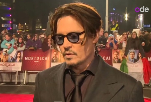 Johnny Depp Says ‘Mortdecai’ Moustache is Hated by Fiancee Amber Heard (Video)