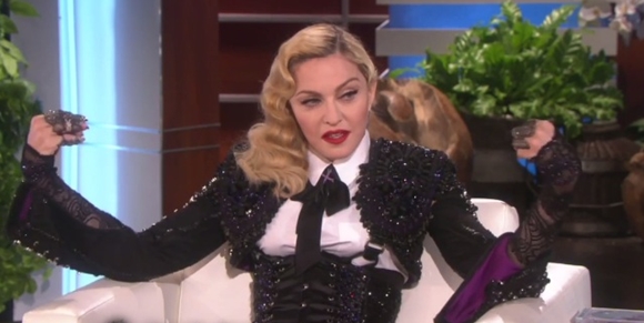 Madonna Tells Ellen Degeneres About Her Brit Awards Fall: Shy and Uncomfortable (Video)