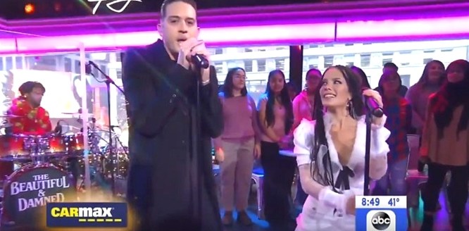 G-Eazy and Halsey’s ‘Him & I’ on ‘Good Morning America’ complete with a foot cast and giggles