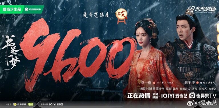 A Dream Within a Dream hits 9,600 on iQIYI’s heat index – C-drama’s rating also rising on MDL