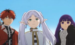 Frieren: Beyond Journey’s End 2 character visuals for Frieren, Fern, and Stark drop
